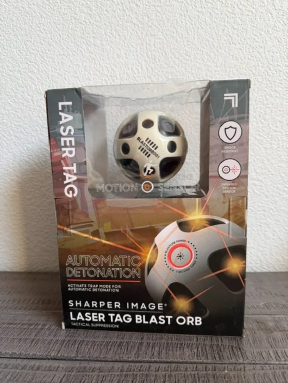 Sharper Image Laser Tag Blast Orb | Motion Detecting Laser Grenade NEW